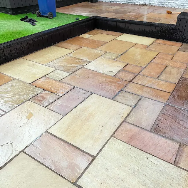 paved patio area