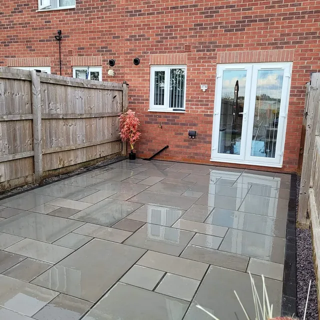 new patio area