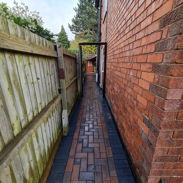 block paved pathway