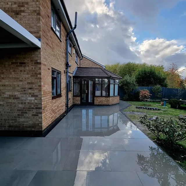 paved patio area