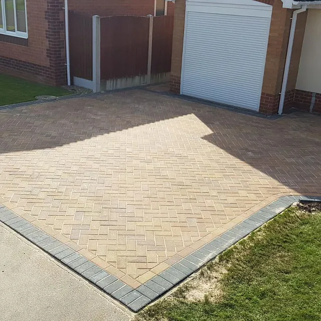 A driveway that our team worked on