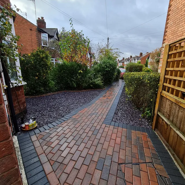 block paved pathway