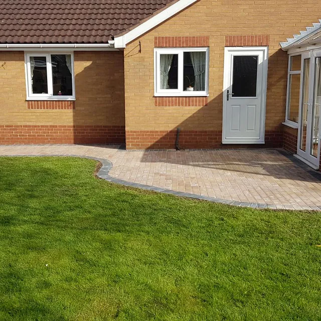 Patio and new lawn work done by our skilled team